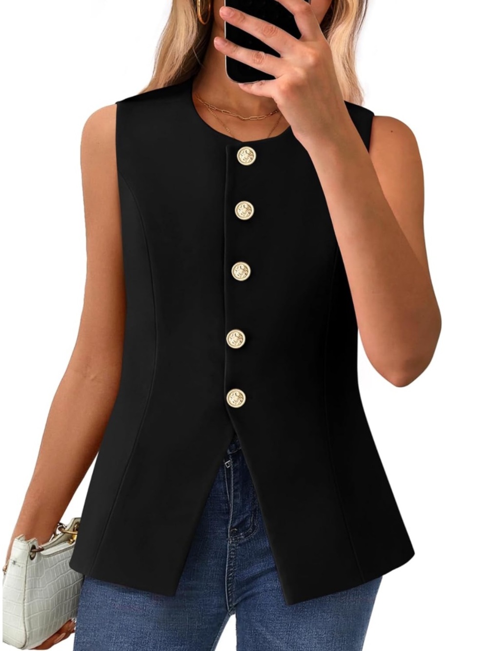 NWT Sleeveless Blazer Vest - Picture 4 of 5